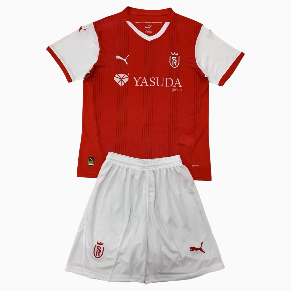 Stade Reims 24-25 Home Kids Kit - Unitedfutballjersey